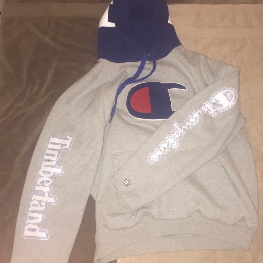 Champion x timberland collab hoodie (size large)